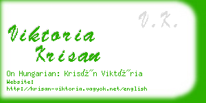 viktoria krisan business card